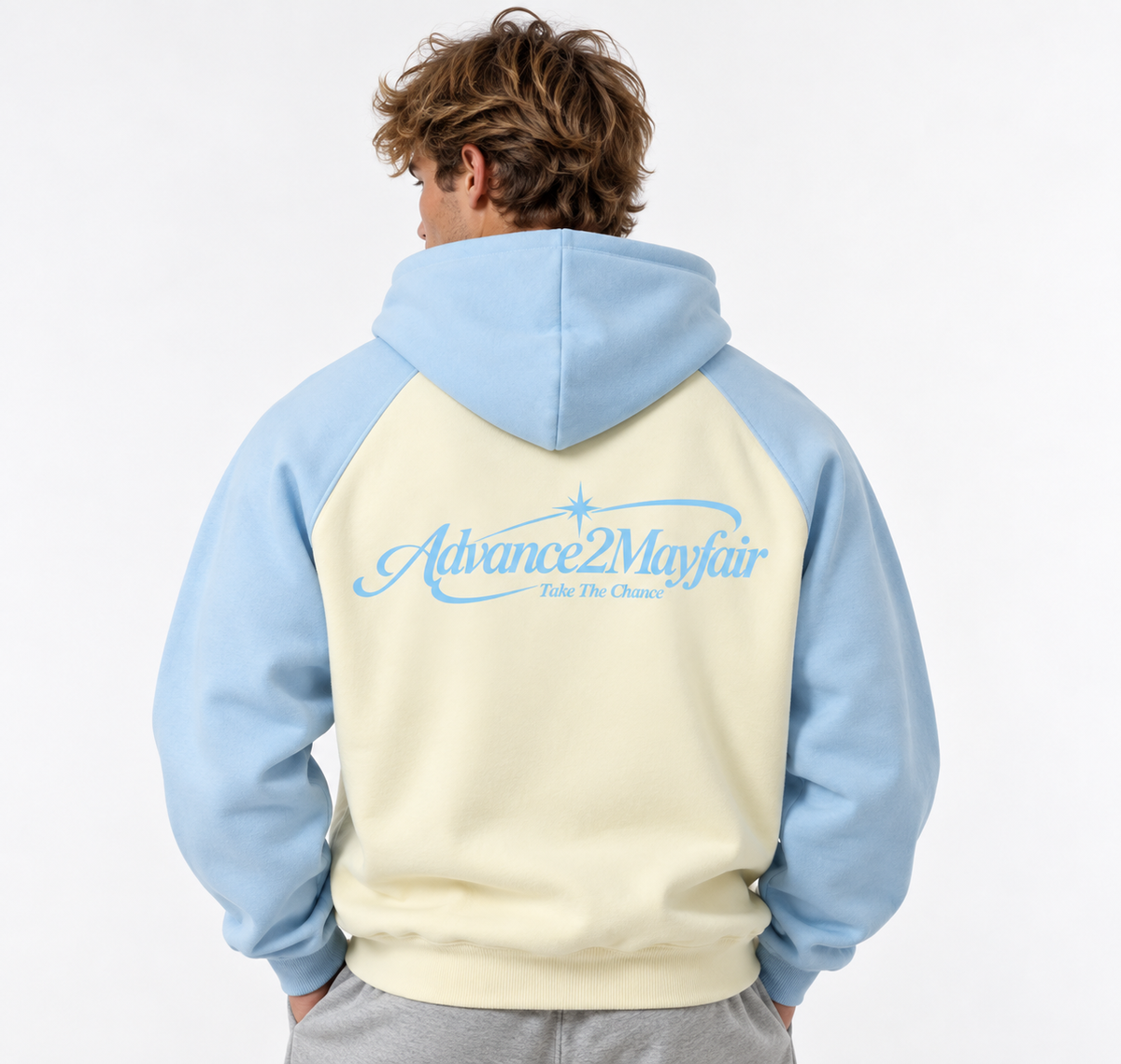 hoodie,raglan,relaxed,comfy,warm,blue,cream,beige,skyblue,babyblue