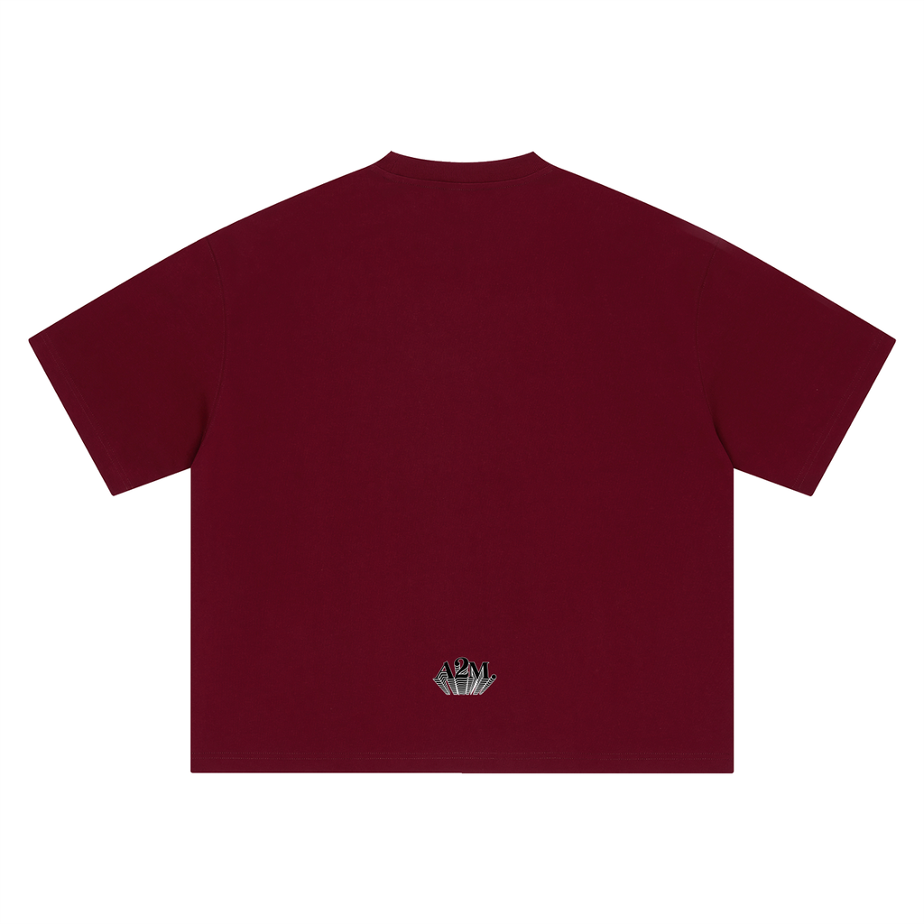 red,wine,tshirt,cotton,relaxed,oversized,graphic,boxy