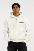 Hoodie,Zipper,White,YinandYang,Comfortable,Oversize,Ziphoodie