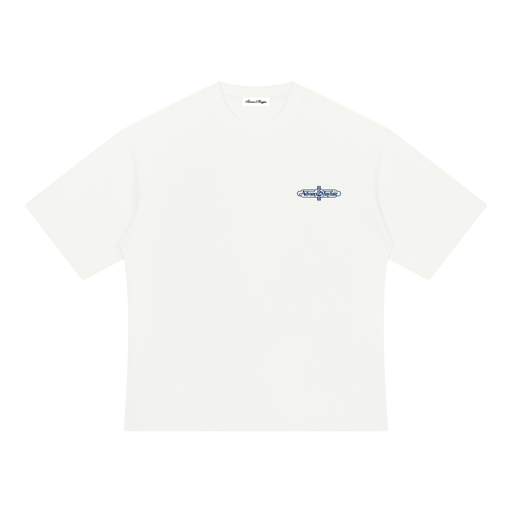 tshirt,oversized,premium,luxury,cotton,white,navy