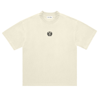 smart,luxury,crest,tshirt,cream,offwhite,apricot,knit,rib,knitted