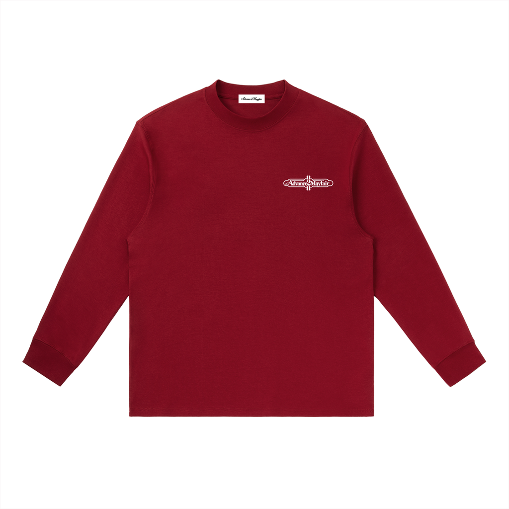 longlseeve,tshirt,red,cotton,relaxed,oversized