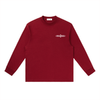 longlseeve,tshirt,red,cotton,relaxed,oversized