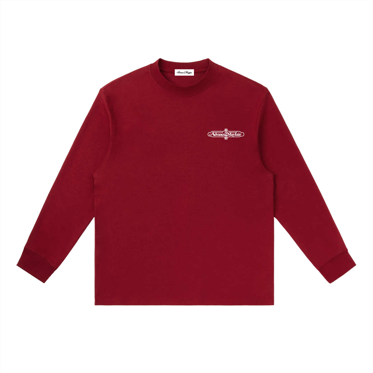 longlseeve,tshirt,red,cotton,relaxed,oversized