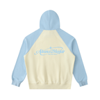 hoodie,raglan,relaxed,comfy,warm,blue,cream,beige,skyblue,babyblue