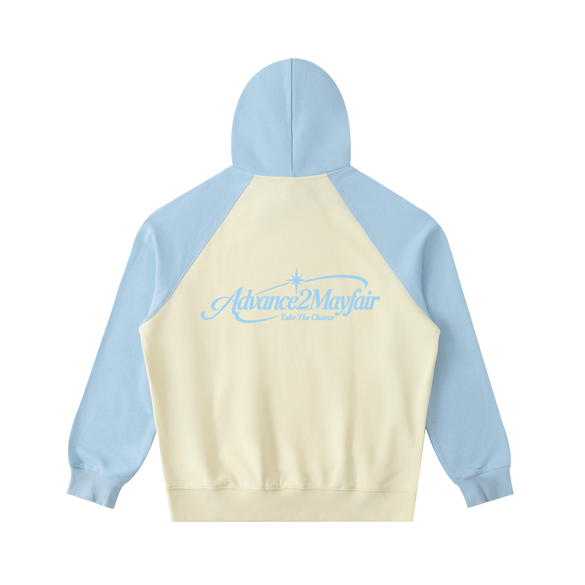 hoodie,raglan,relaxed,comfy,warm,blue,cream,beige,skyblue,babyblue