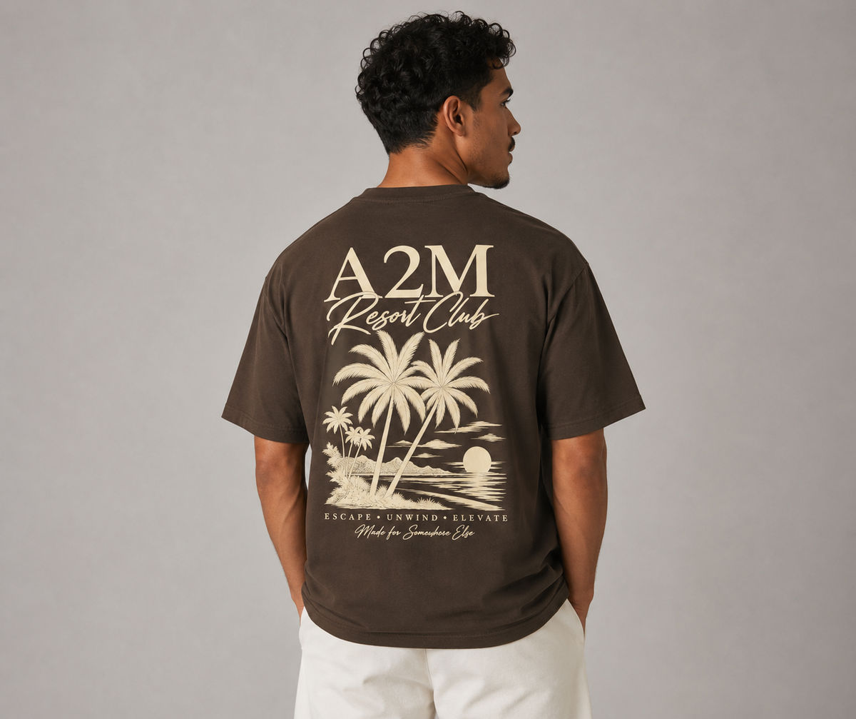 tshirt,brown,cream,holiday,resortclub,relaxed,oversized