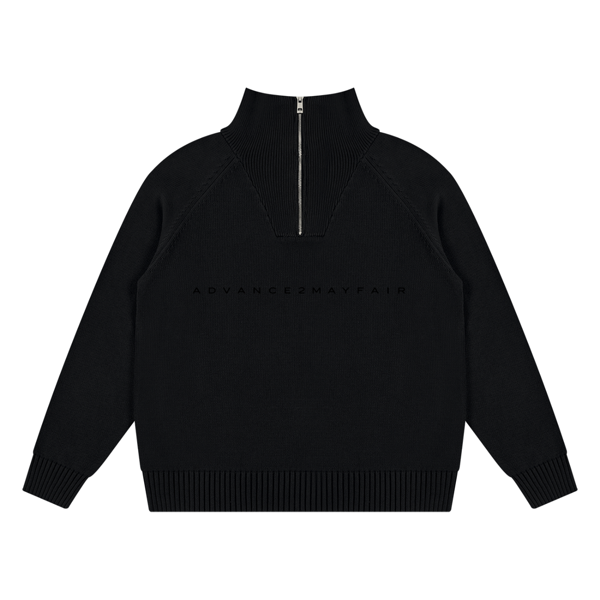 knit,knitwear,warm,jumper,quaterzip,zipper,zip,smart,casual,black