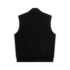 zipper,nosleeve,black,lifestyle,essential,sleeveless,vest