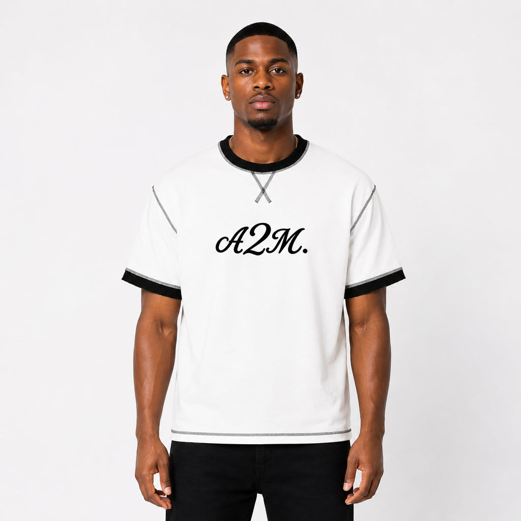 stitch,cotton,tshirt,raw,smart,streewear,oversized,relax,white,black