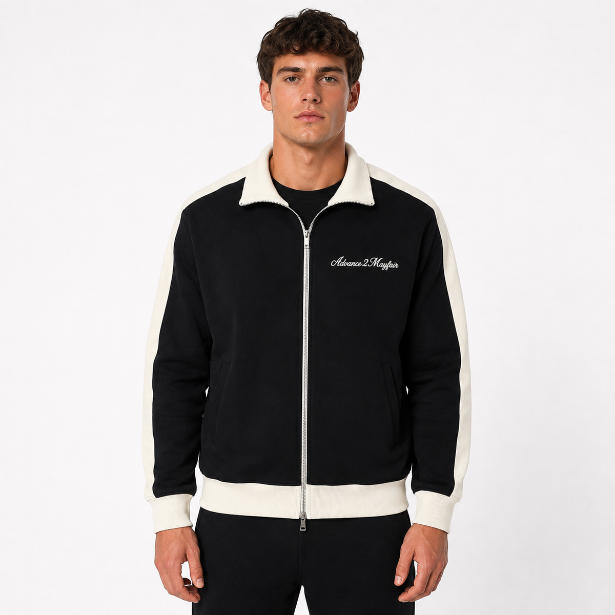 track,jacket,smart,everyday,sportwear,sportswear,clean,jumper,zoublezip,black,offwhite,apricot,zippers,zip