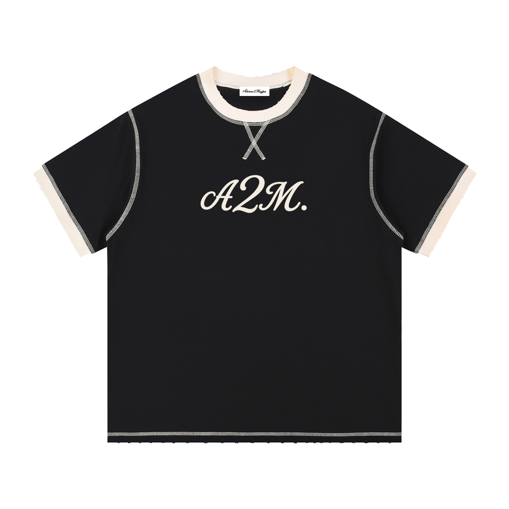 stitch,tshirt,oversized,smart,street,raw,designer,cotton