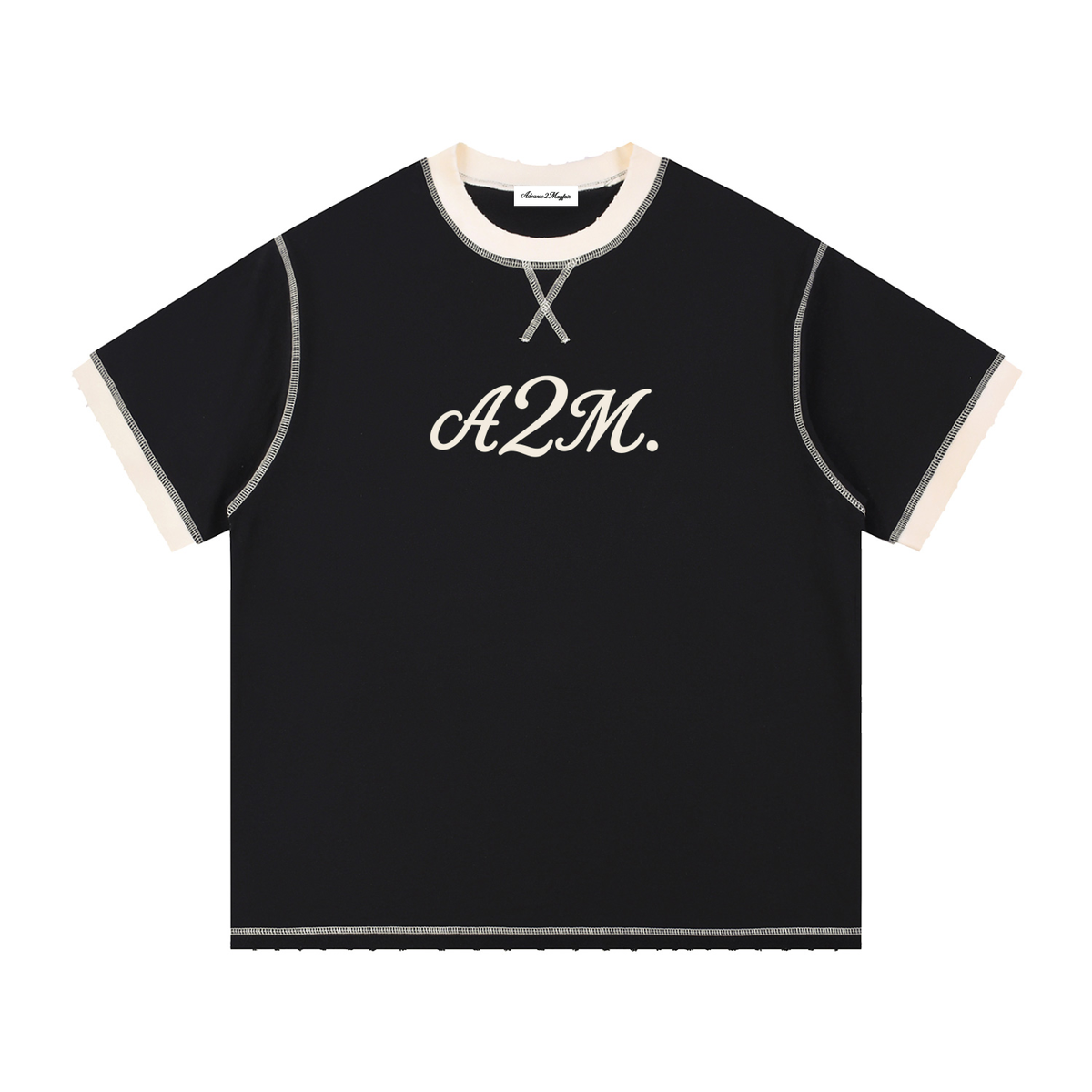 stitch,tshirt,oversized,smart,street,raw,designer,cotton