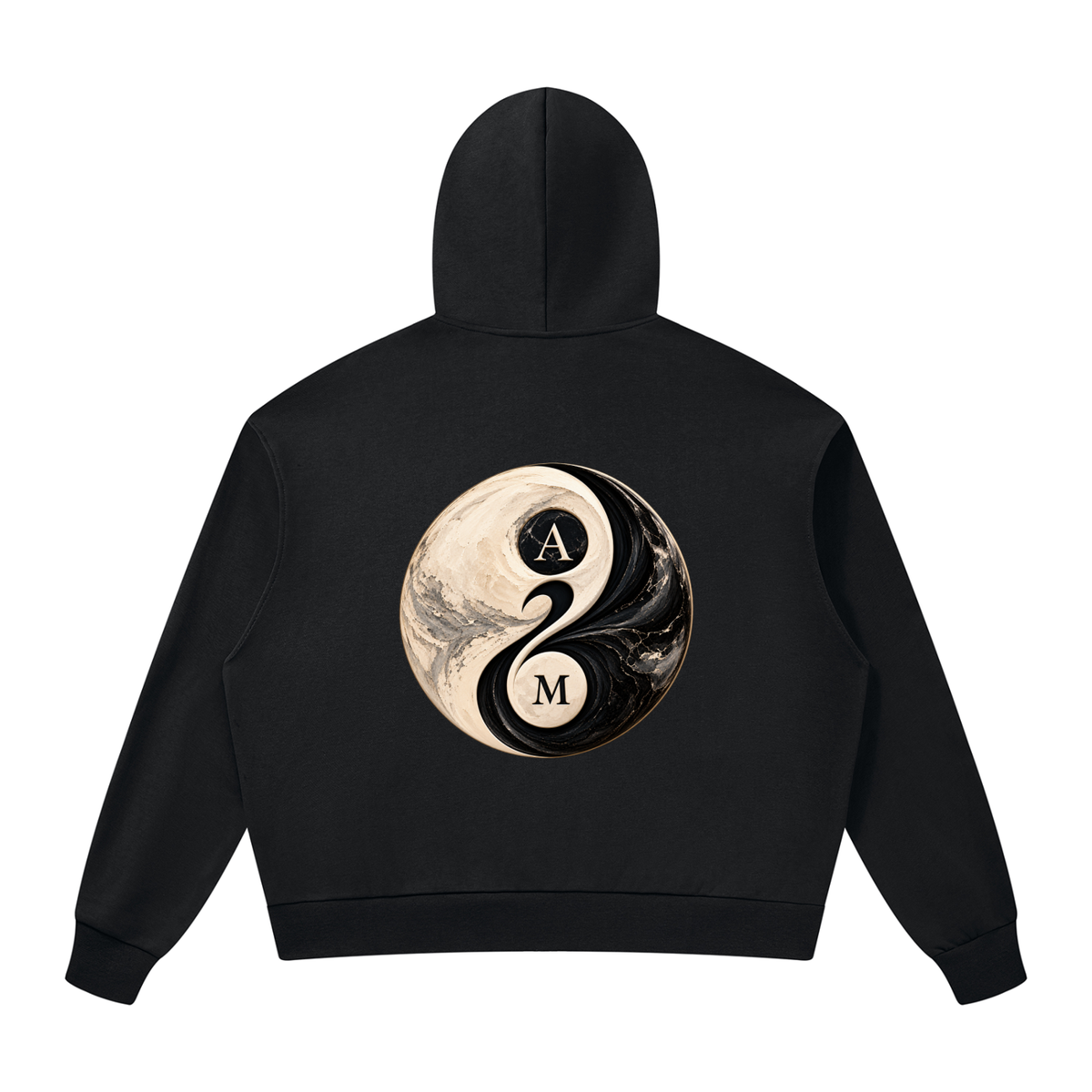 Hoodie,Black,Zipper,YinandYand,Peace,Equality,ZipperHoodie