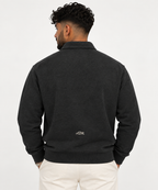 quarterzip,jumper,pullover,layer,cotton,black,grey,warm,sweatshirt