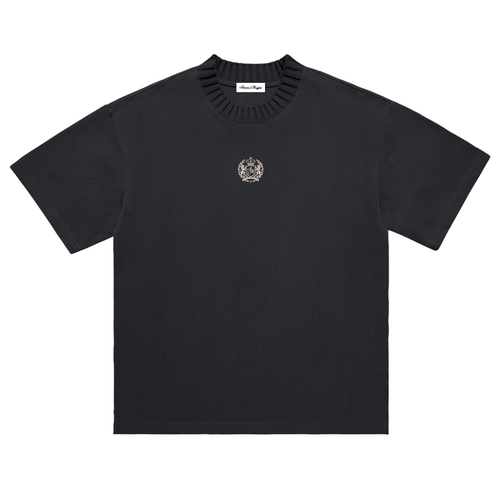 knitted,rib,collar,cotton,tshirt,luxury,crest