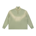 quaterzip,zip,zipper,sweatshirt,fade,washed,green,cream,jumper