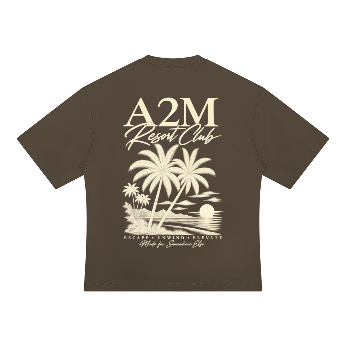 tshirt,brown,cream,holiday,resortclub,relaxed,oversized