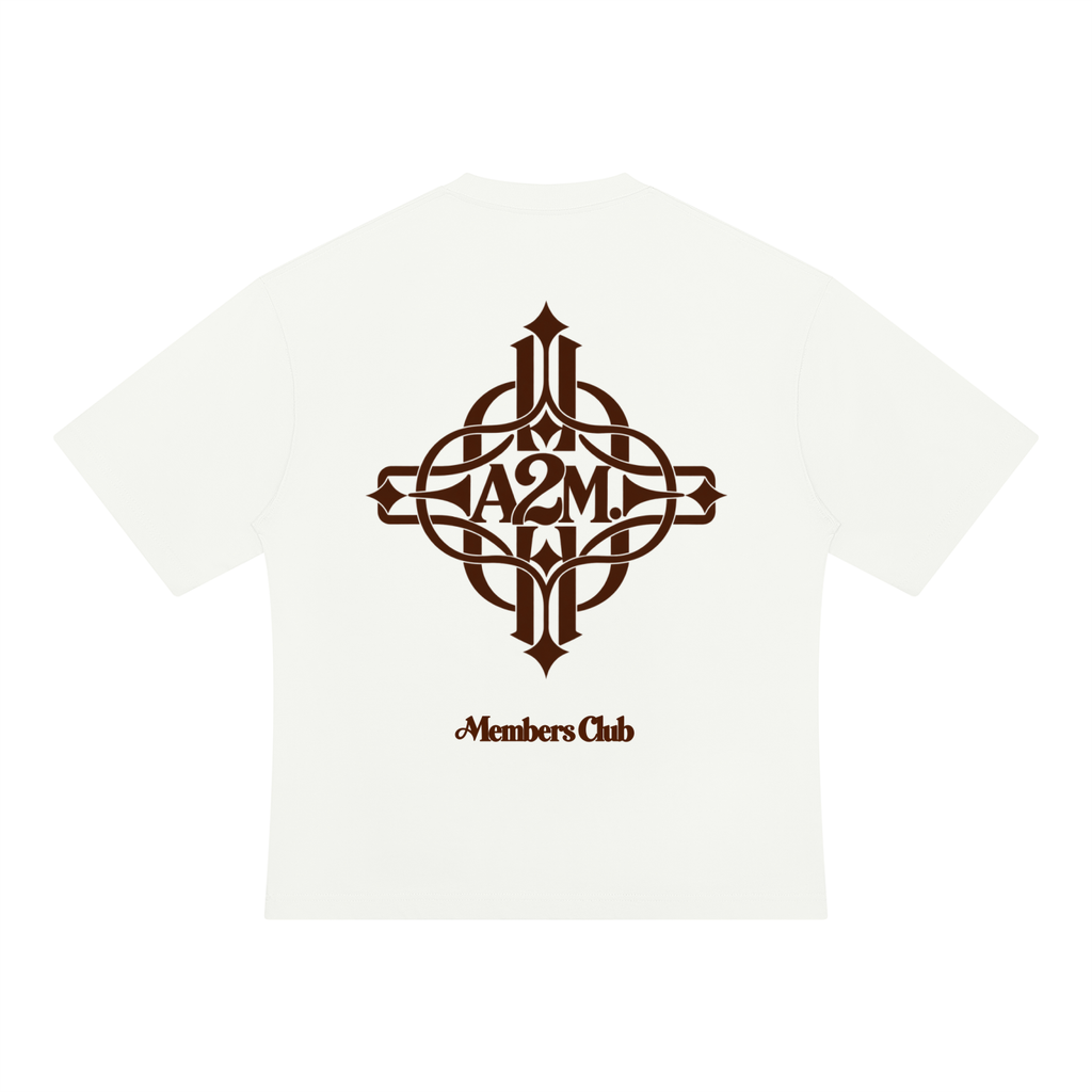 tshirt,members,cotton,premium,luxury,white,brown,oversized,relaxed