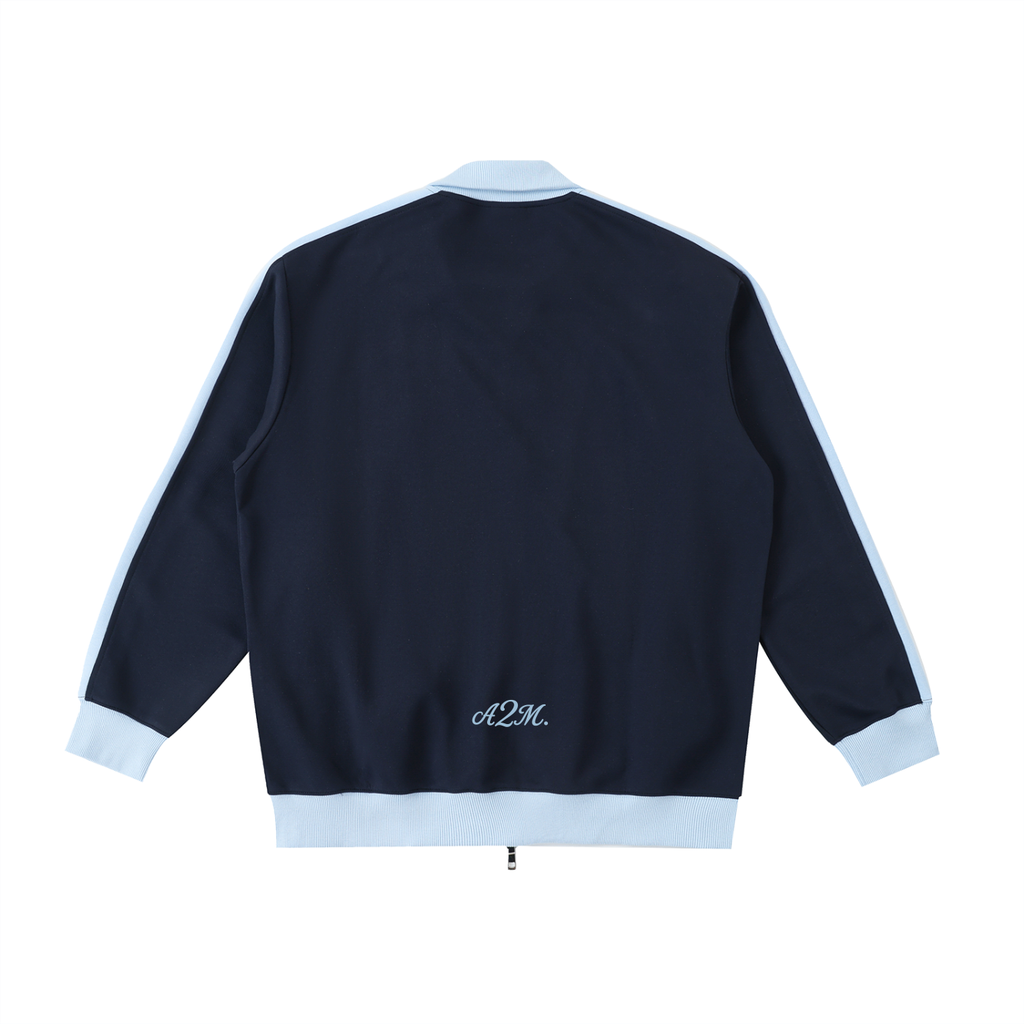 zipper,zip,jacket,blue,track,sportswear,sports,sport,comfy