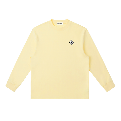 longsleeve,tshirt,yellow,relaxed,cotton,wool