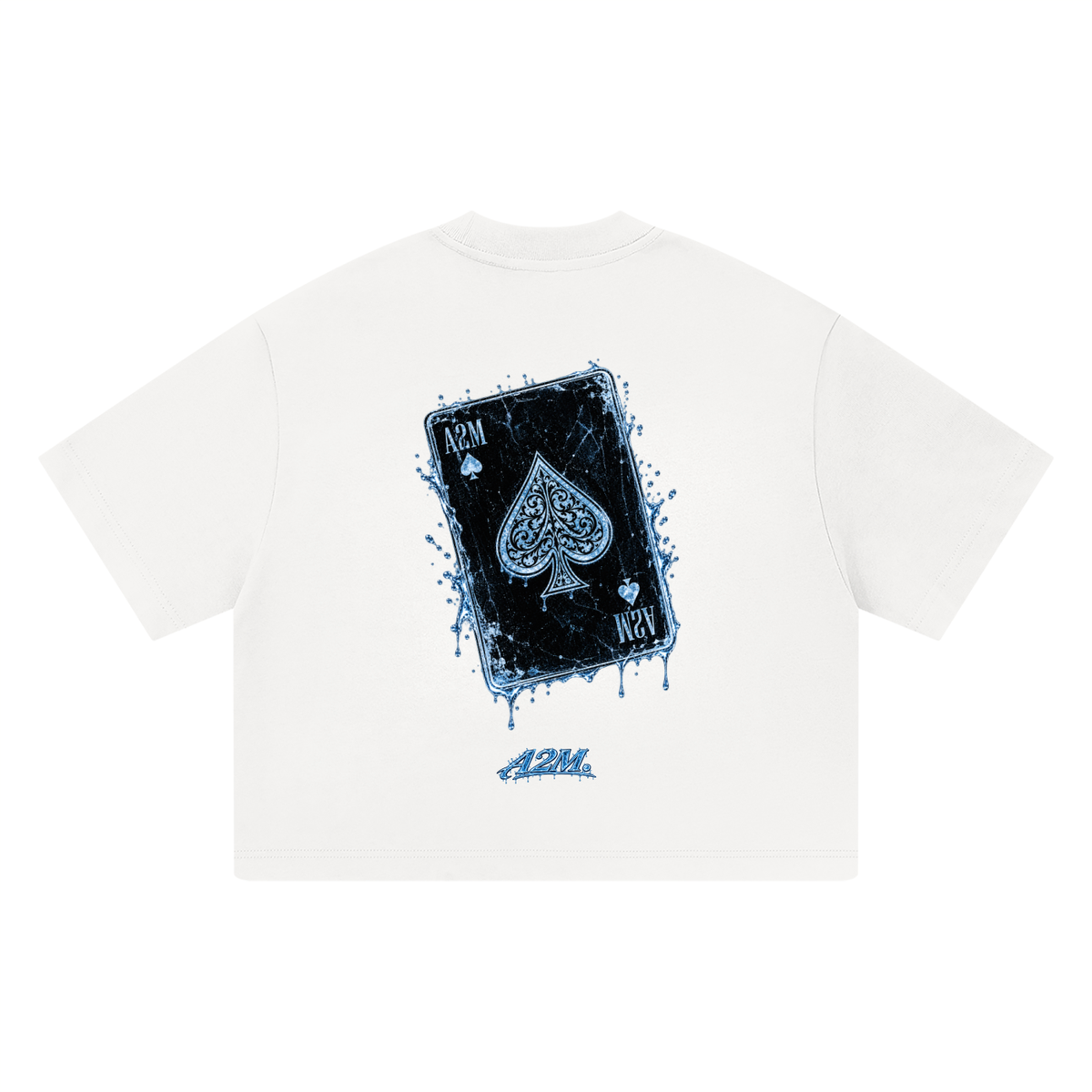tshirt,boxy,oversized,white,ice,spade,graphic,print,cotton