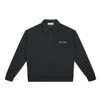 quarterzip,jumper,pullover,layer,cotton,black,grey,warm,sweatshirt