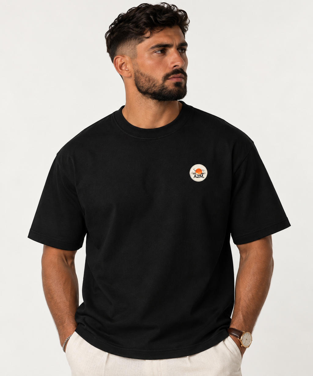 tshirt,cotton,regular,tailored,black,relaxed,holiday