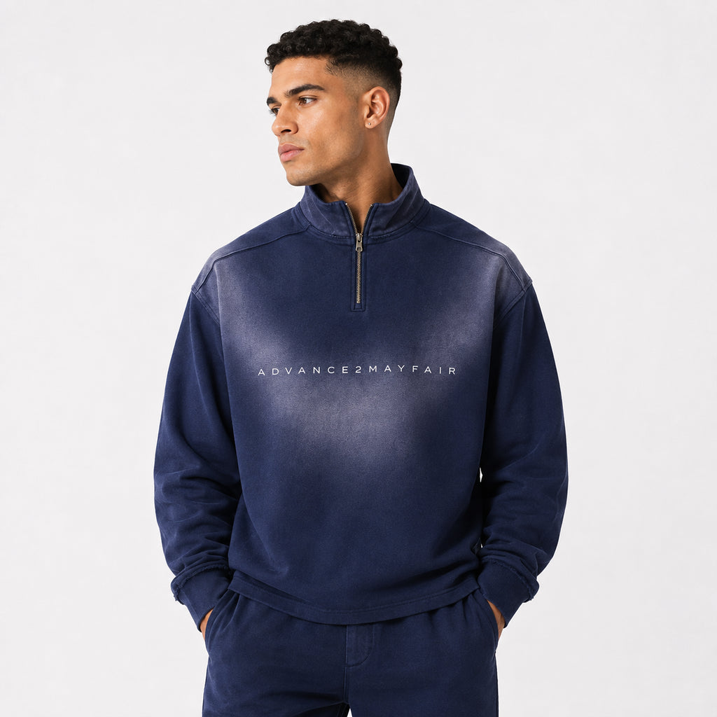 zipper,quaterzip,sweatshirt,washed,faded,rawedged,chill,relaxed