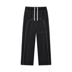 comfort,trackies,joggers,bottoms,sweatpants,black,stitching