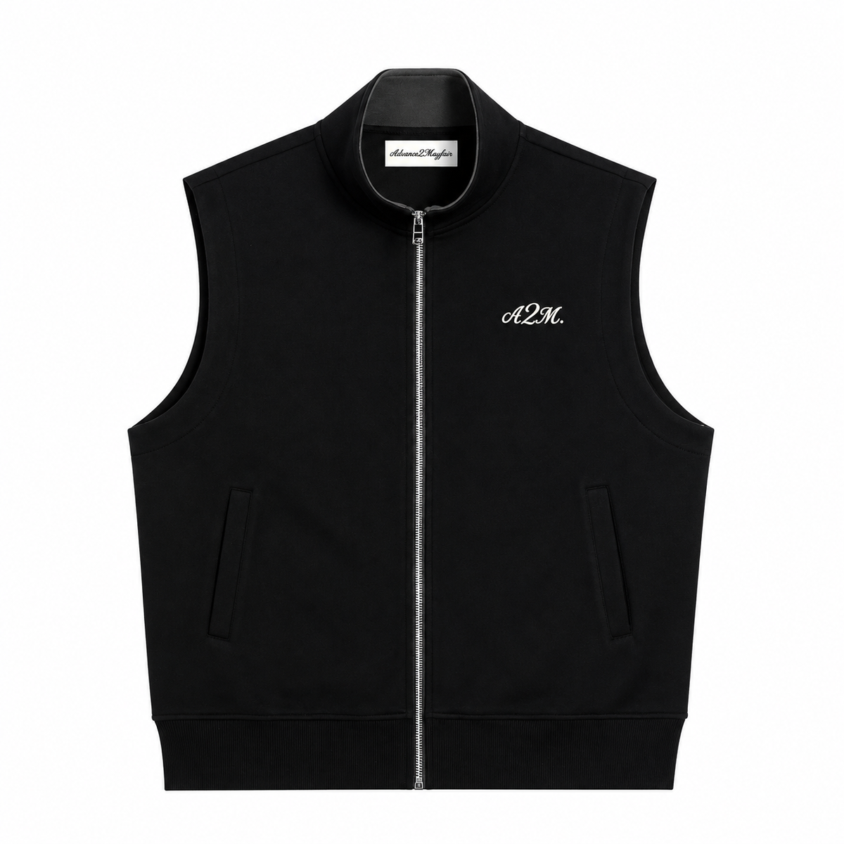 PREMIUM ZIPPER VEST - Black