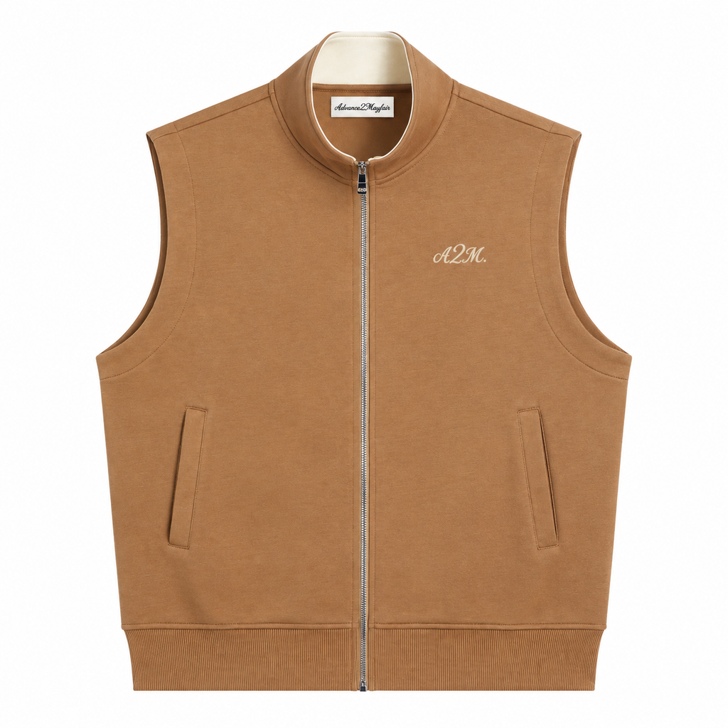 PREMIUM ZIPPER VEST - Khaki
