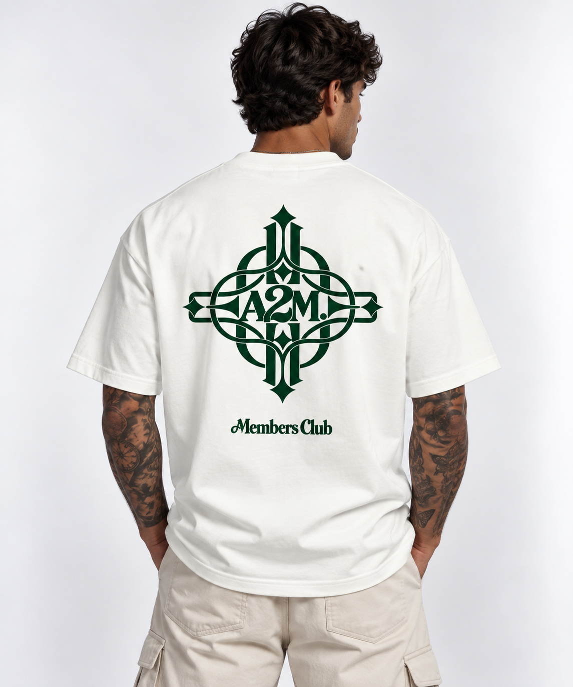 MEMBERS CLUB T-SHIRT - White & Green