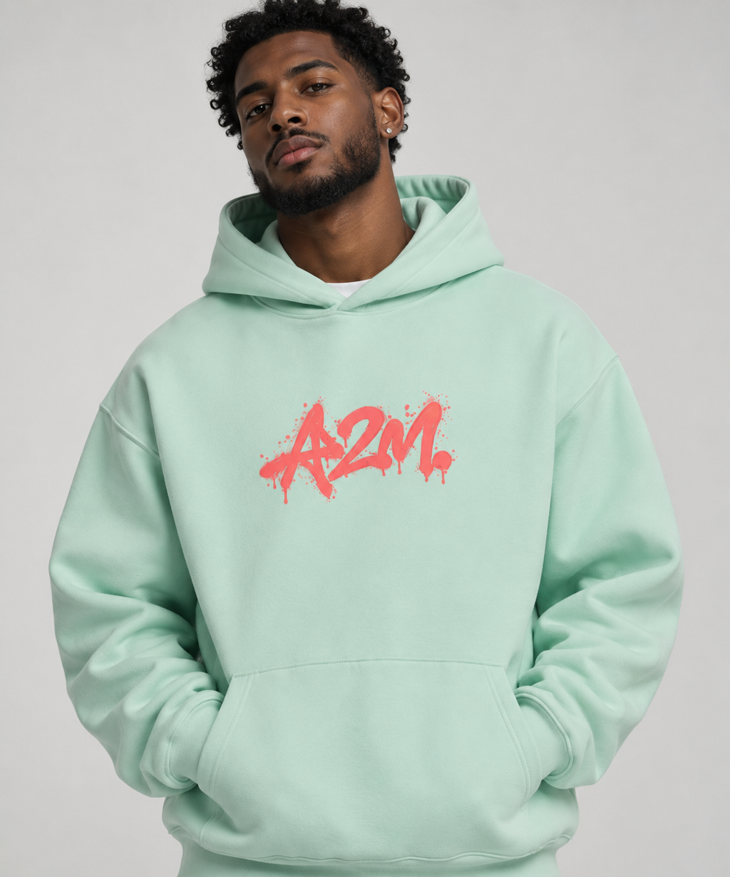 SPRAYPAINT HOODIE - Water Blue