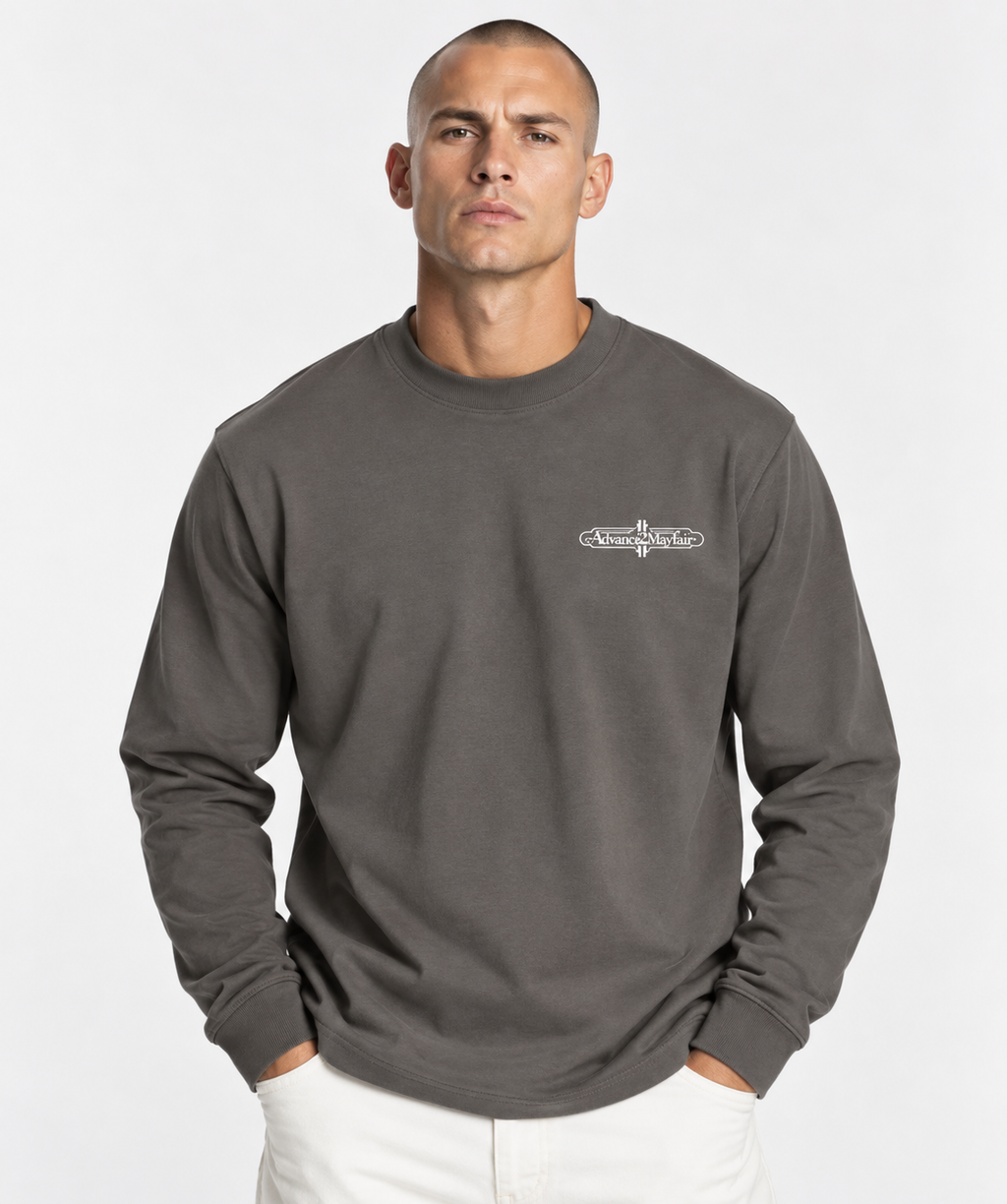 MEMBERS CLUB LONGSLEEVE T-SHIRT - Grey