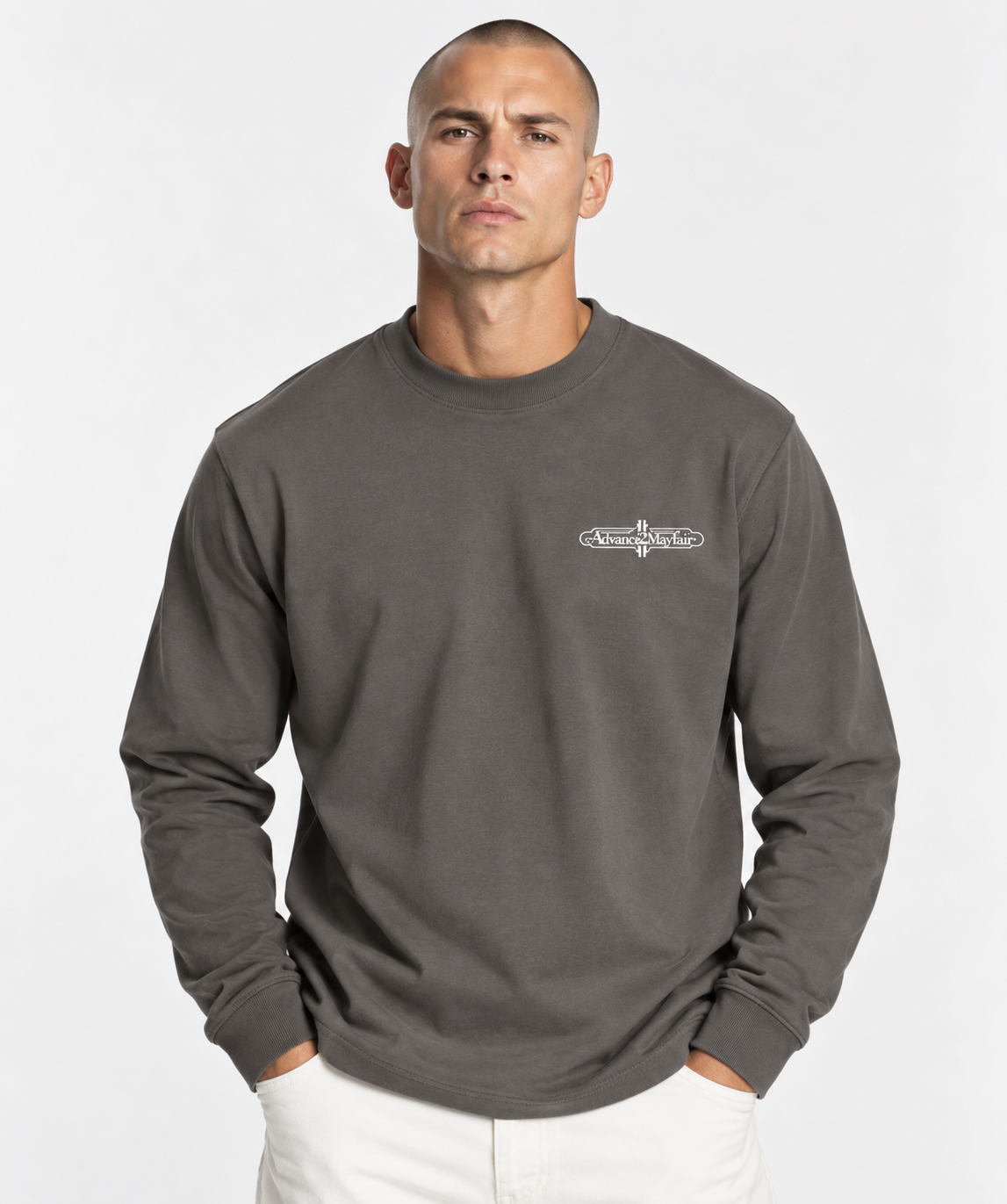 MEMBERS CLUB LONGSLEEVE T-SHIRT - Grey