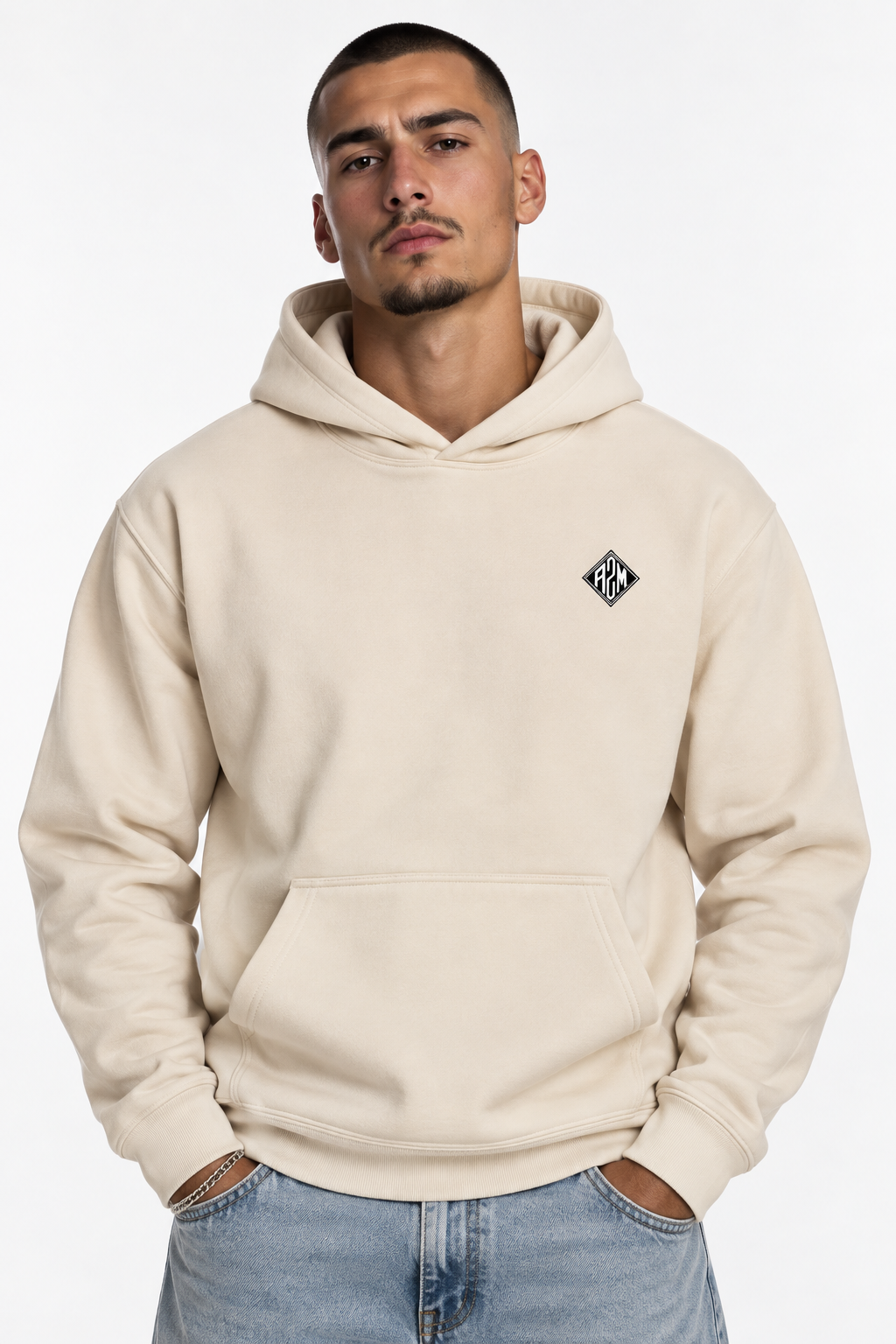DIAMOND HOUSE HOODIE - Cream