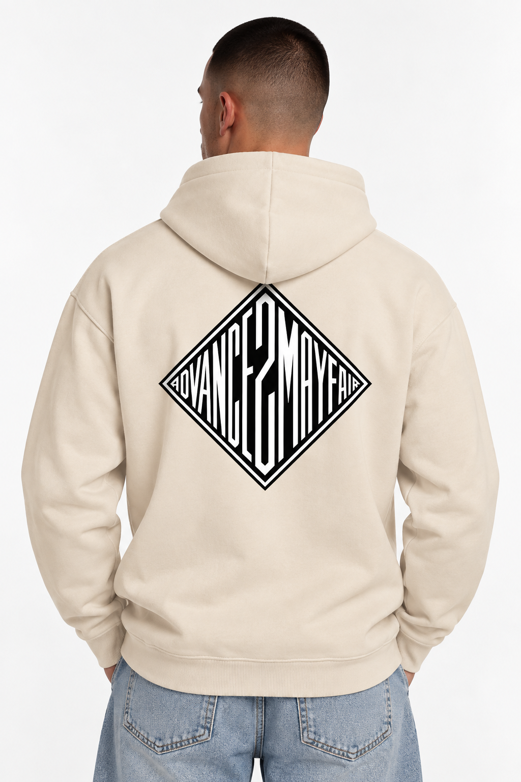 DIAMOND HOUSE HOODIE - Cream