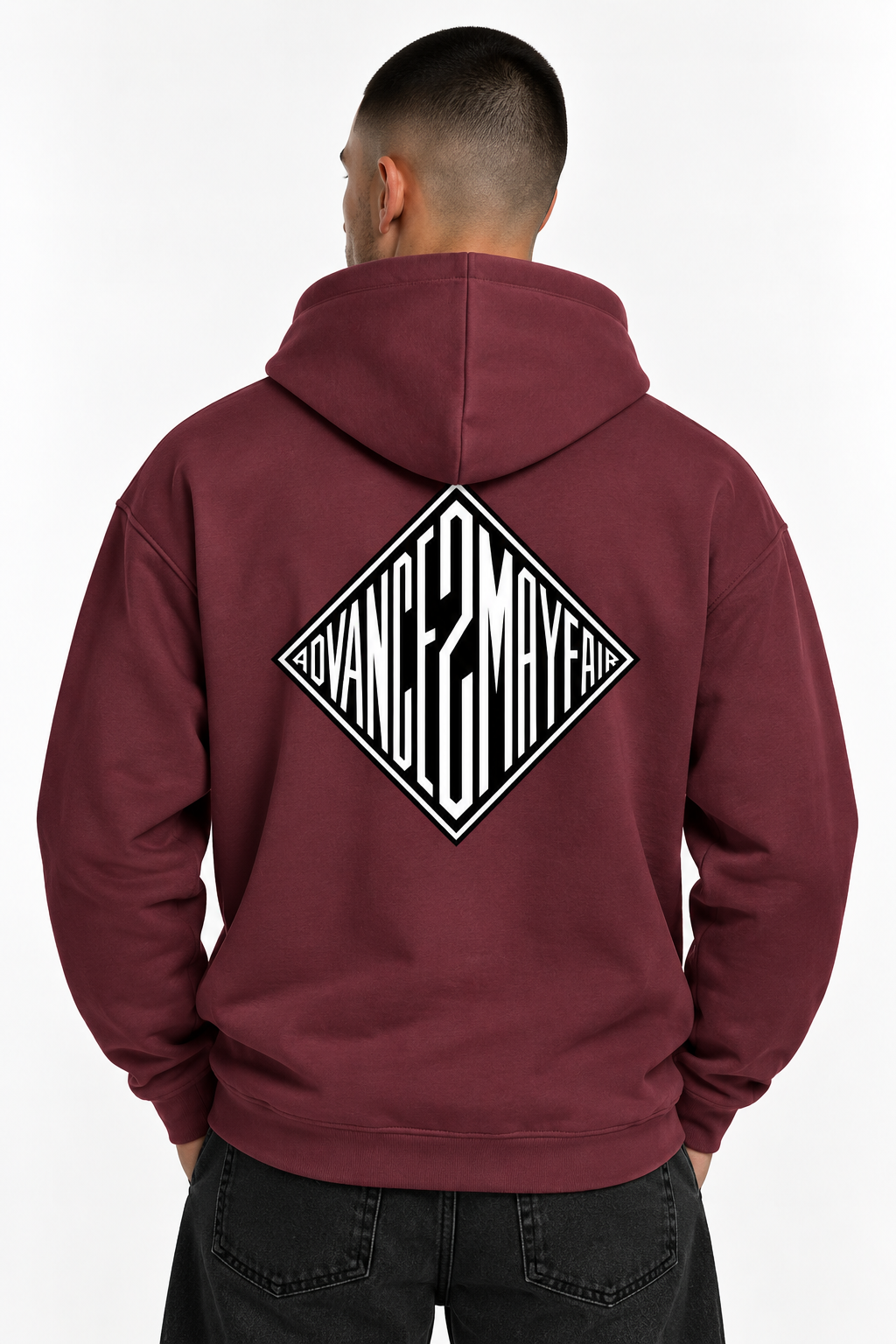 DIAMOND HOUSE HOODIE - Dull Red