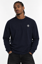 DIAMOND HOUSE LONGSLEEVE T-SHIRT - Navy Blue