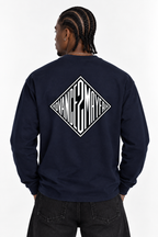 DIAMOND HOUSE LONGSLEEVE T-SHIRT - Navy Blue