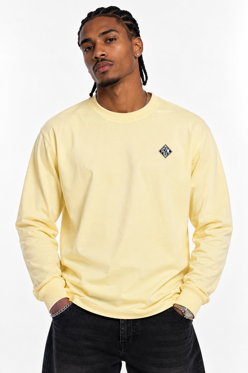 DIAMOND HOUSE LONGSLEEVE T-SHIRT - Yellow
