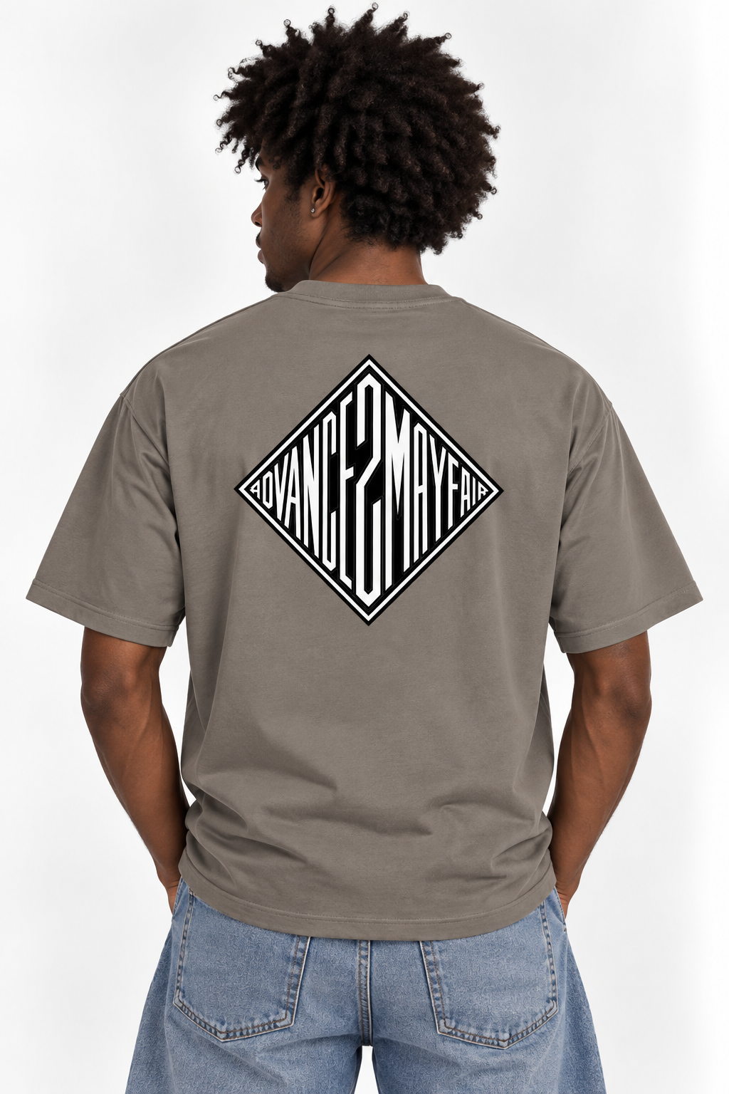 DIAMOND HOUSE T-SHIRT - Grey Camel