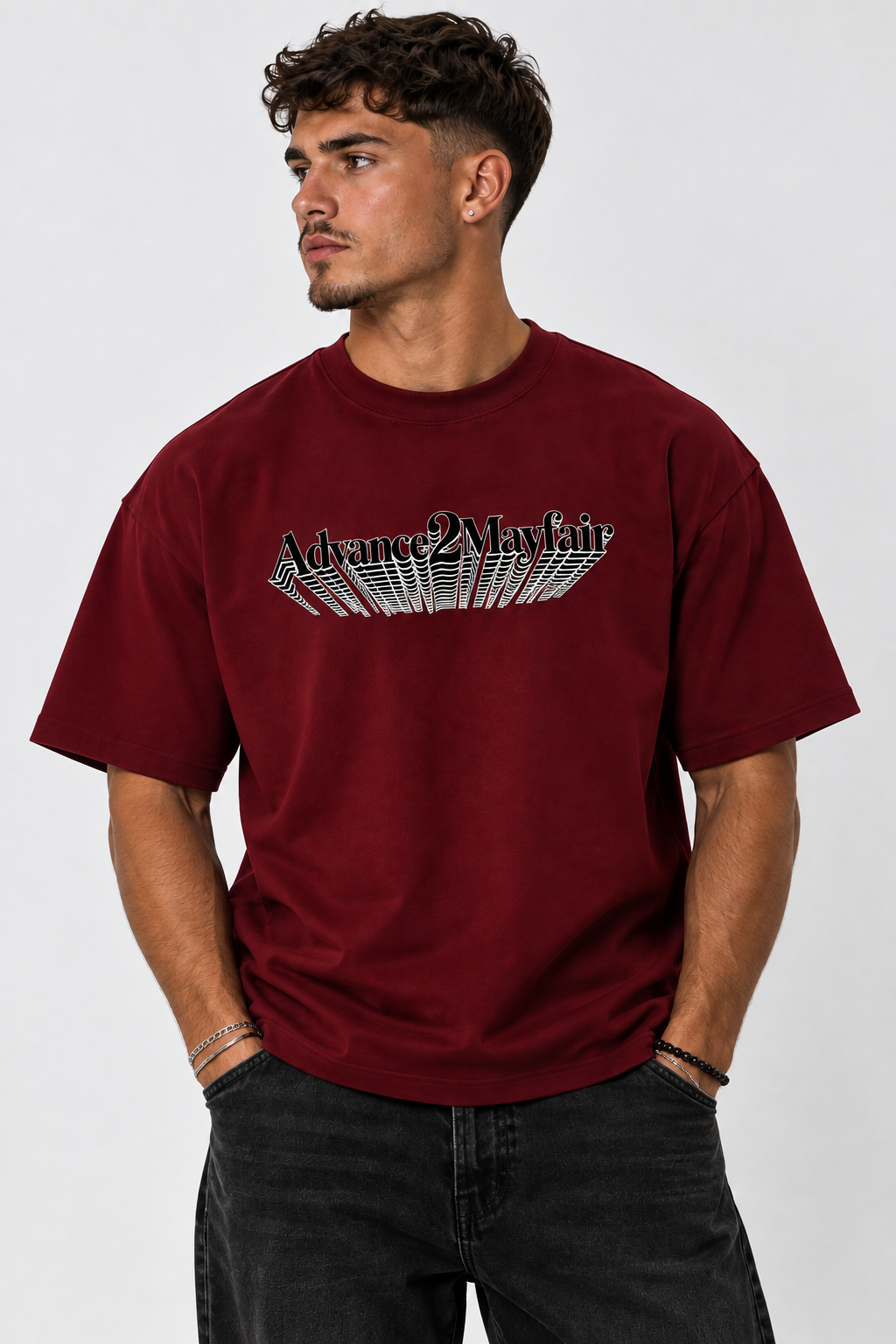 ECHO T-SHIRT - Dark Red