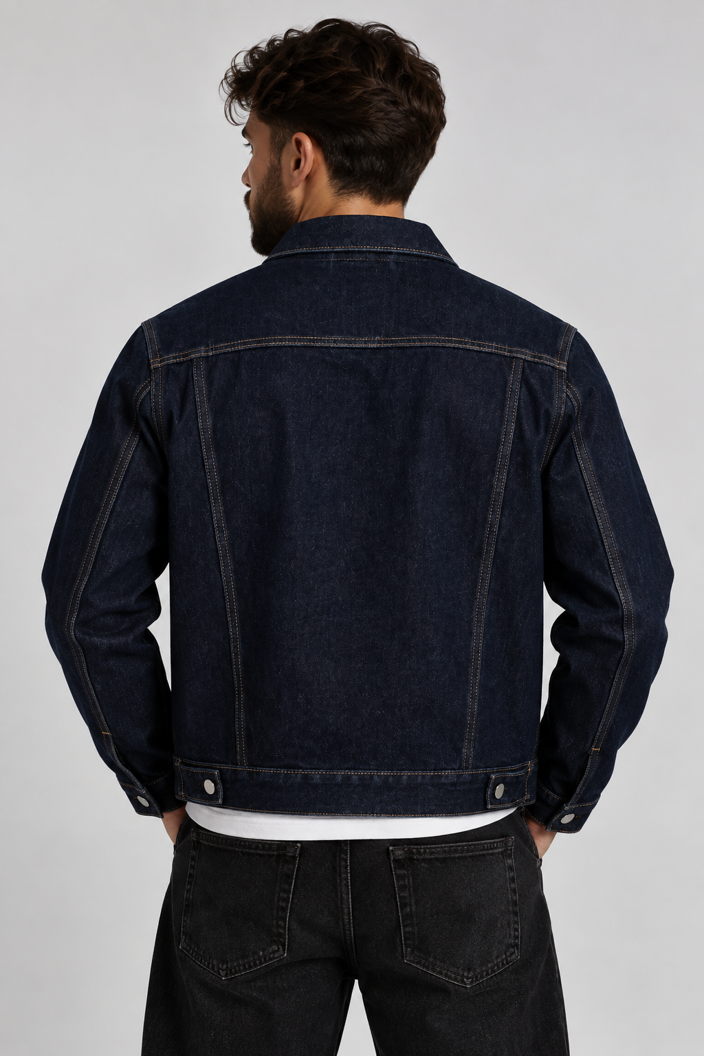 VINTAGE DENIM JACKET - Navy