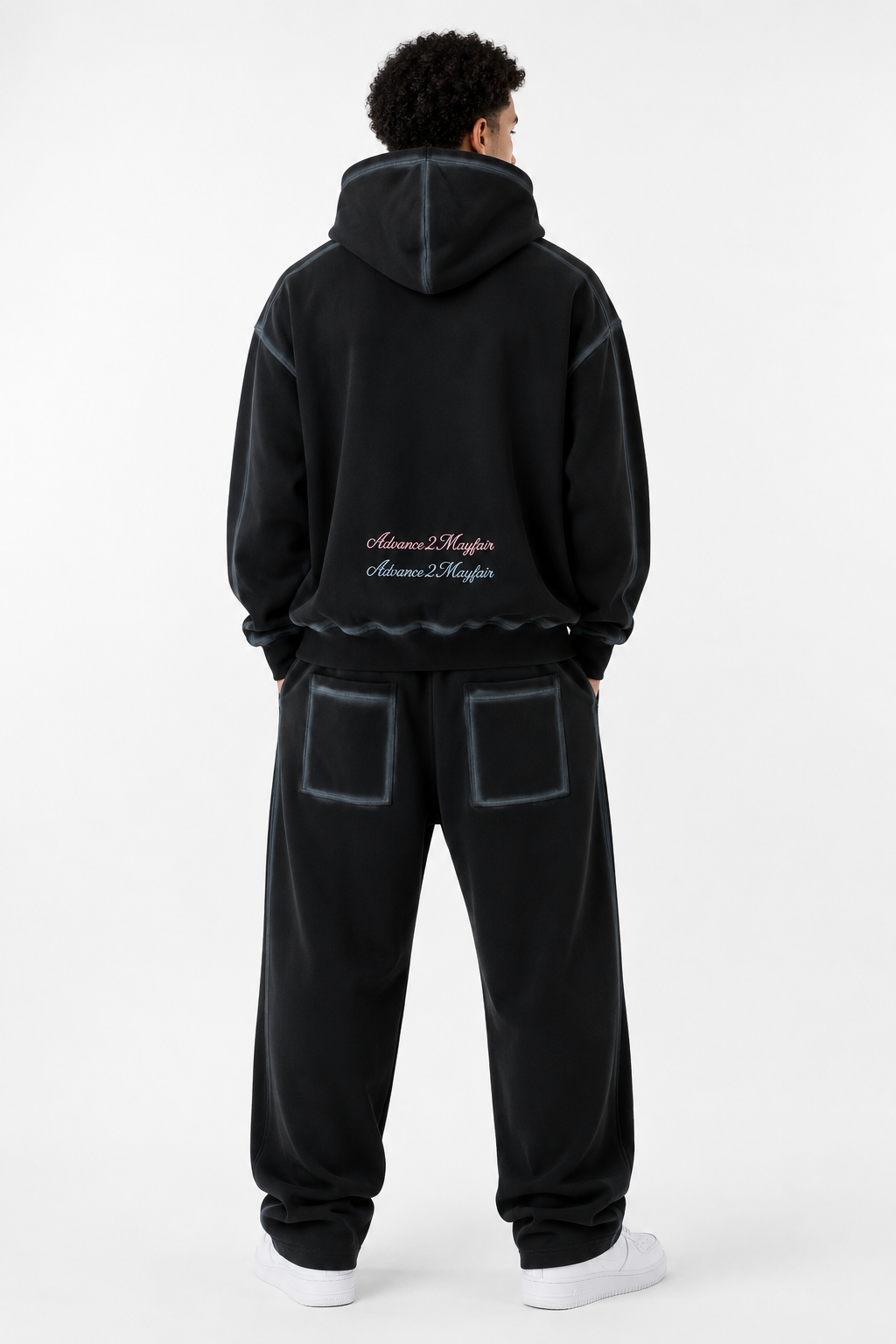 TWICE TRACKSUIT SET - Washed Black
