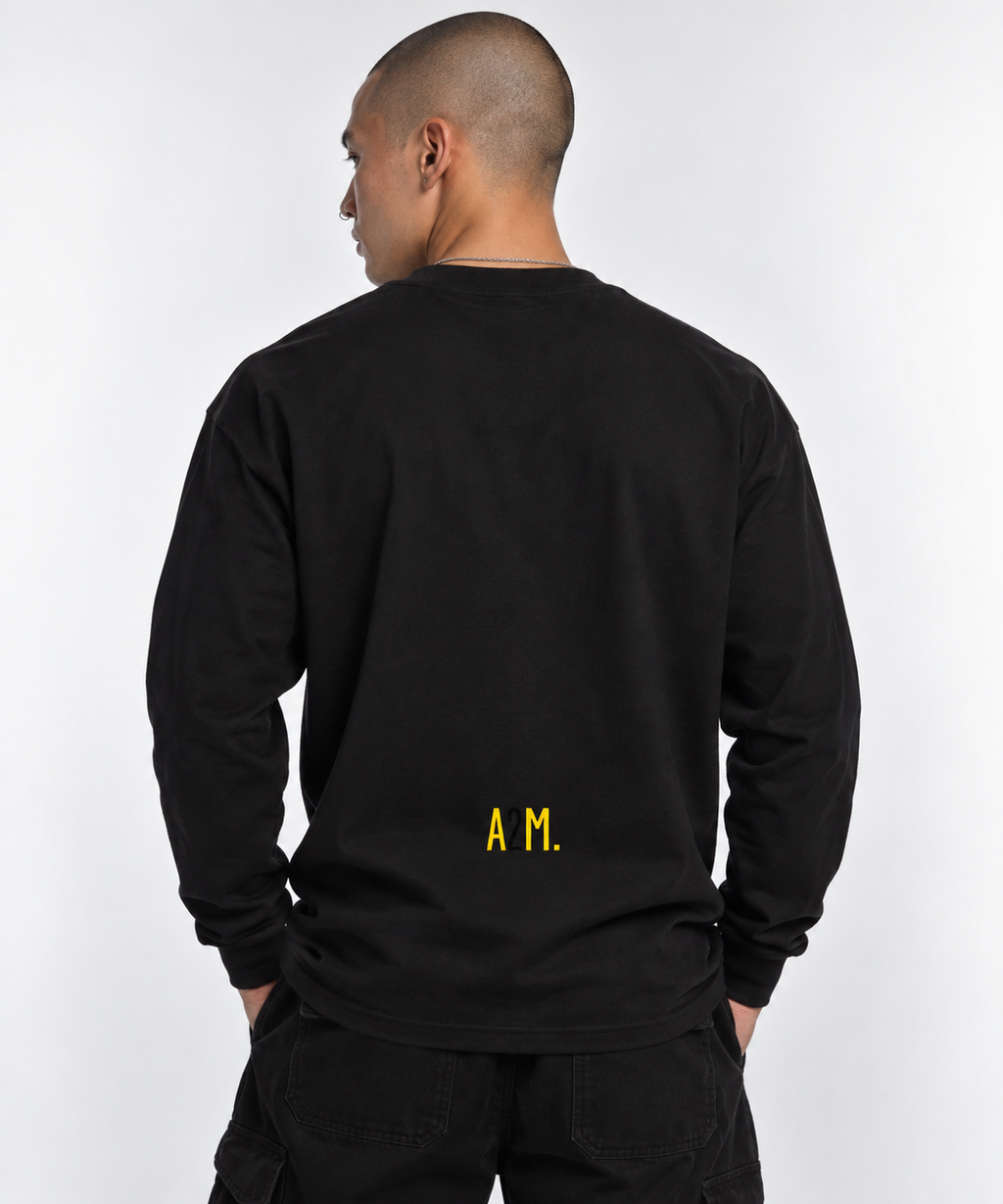 MERCI LONGSLEEVE T-SHIRT - Black