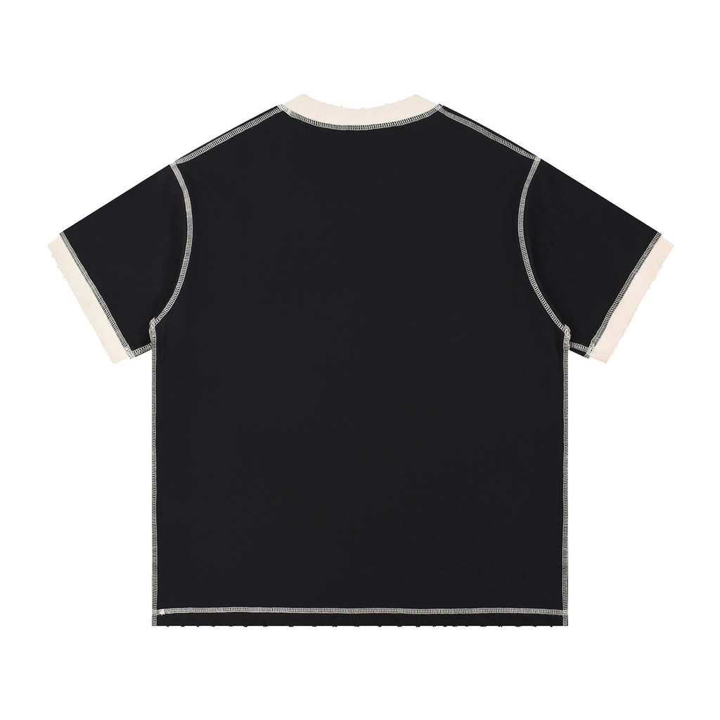 stitch,tshirt,oversized,smart,street,raw,designer,cotton