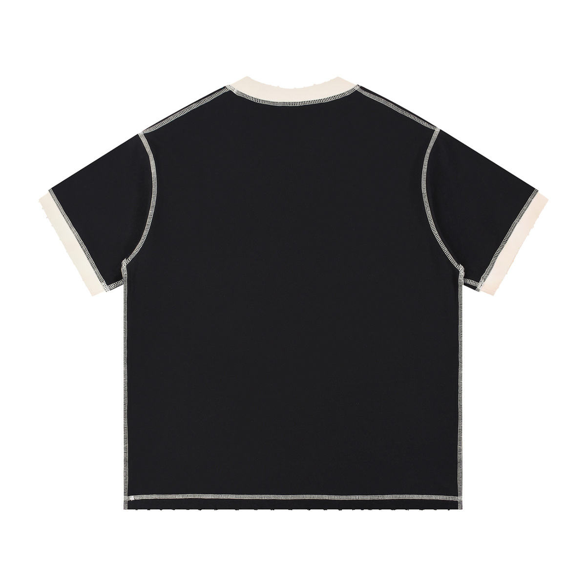 stitch,tshirt,oversized,smart,street,raw,designer,cotton
