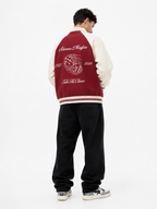 varsity,jacket,baseball,red,garnet,limitededition